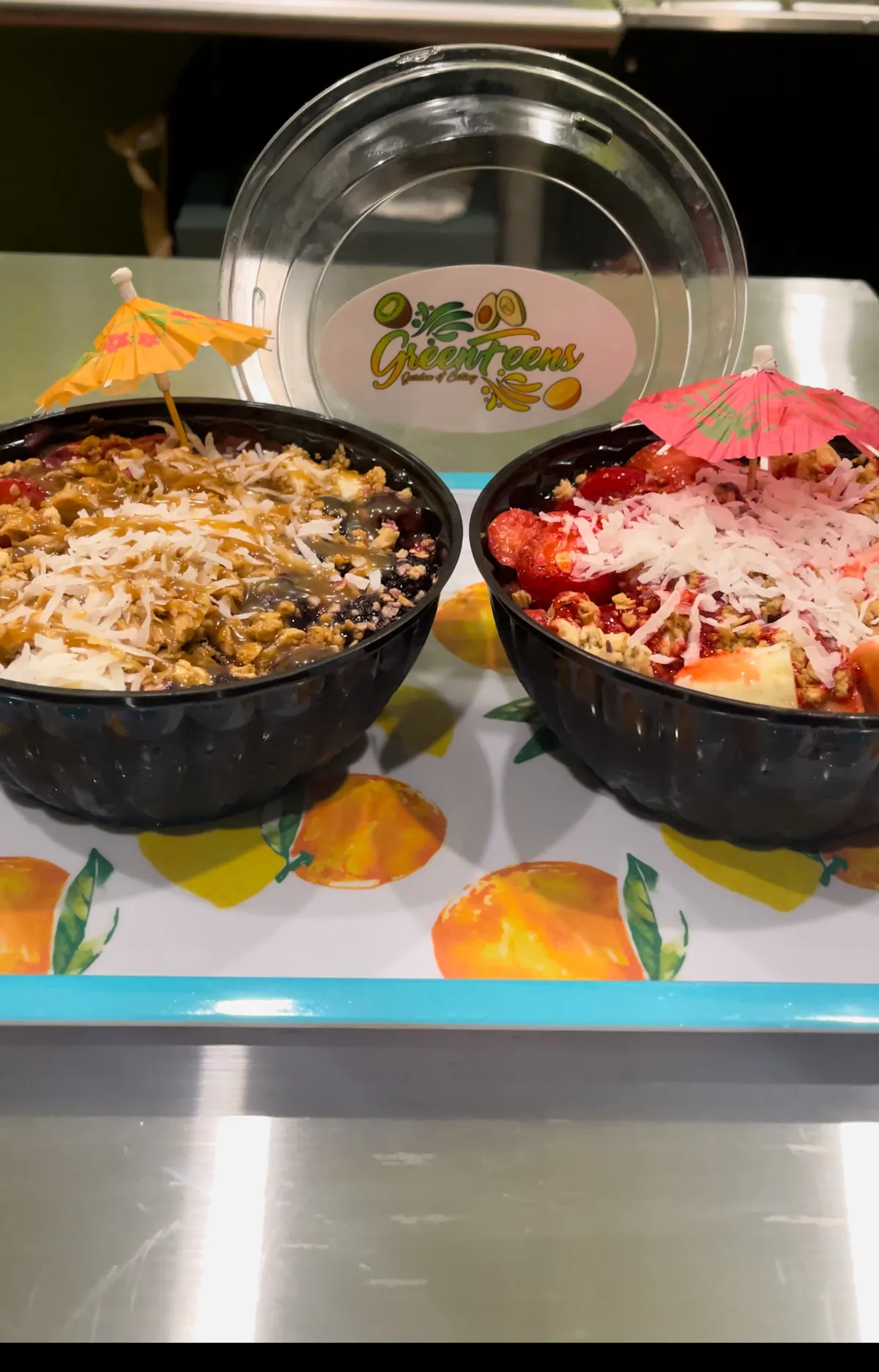 a bowl of food on a table